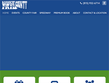 Tablet Screenshot of kankakeefair.org